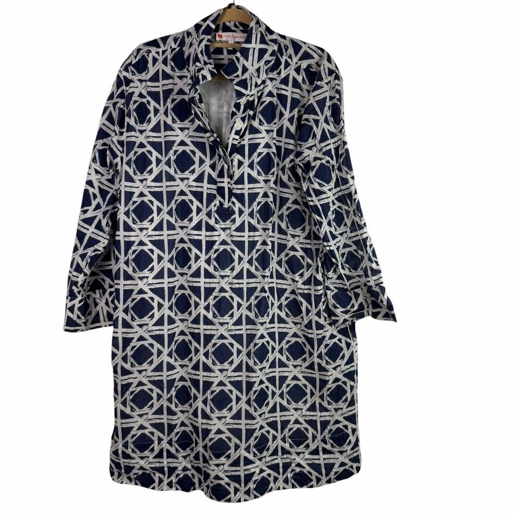 Jude Connally Medium Blue White Helen Dress